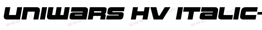 Uniwars Hv Italic字体转换 Uniwars Hv Italic字体转换